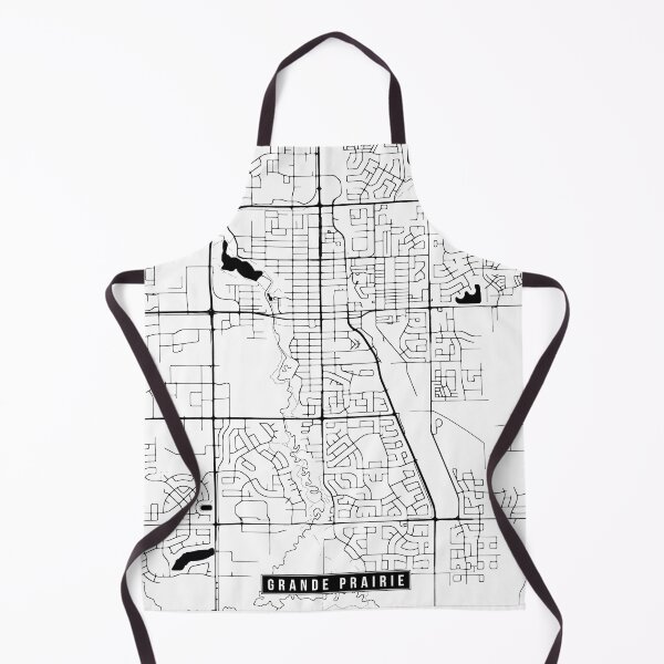 Item preview, Grande Prairie, Canada Street Map designed and sold by InkistPrints.