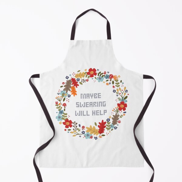 Item preview, Maybe Swearing Will Help Funny Thanksgiving Fall Wreath designed and sold by KathrinLegg.