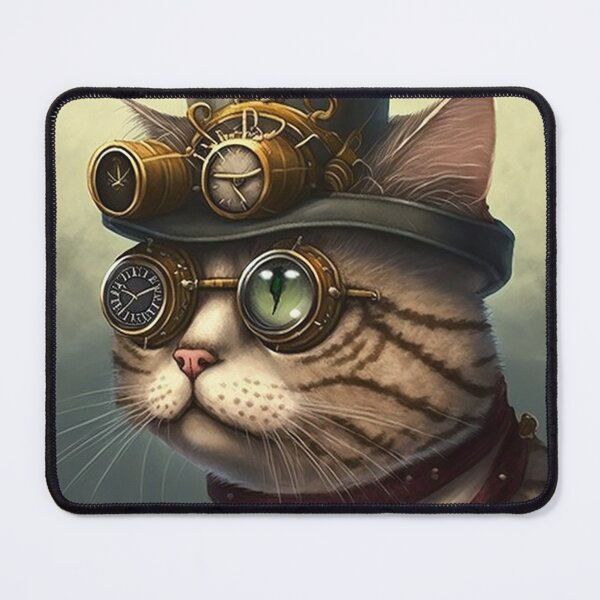 Item preview, Steampunk Cat with Goggles designed and sold by GummywormDesign.