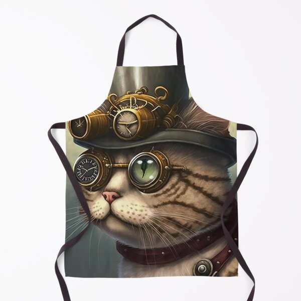 Item preview, Steampunk Cat with Goggles designed and sold by GummywormDesign.
