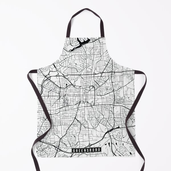 Item preview, Greensboro, North Carolina Street Map designed and sold by InkistPrints.