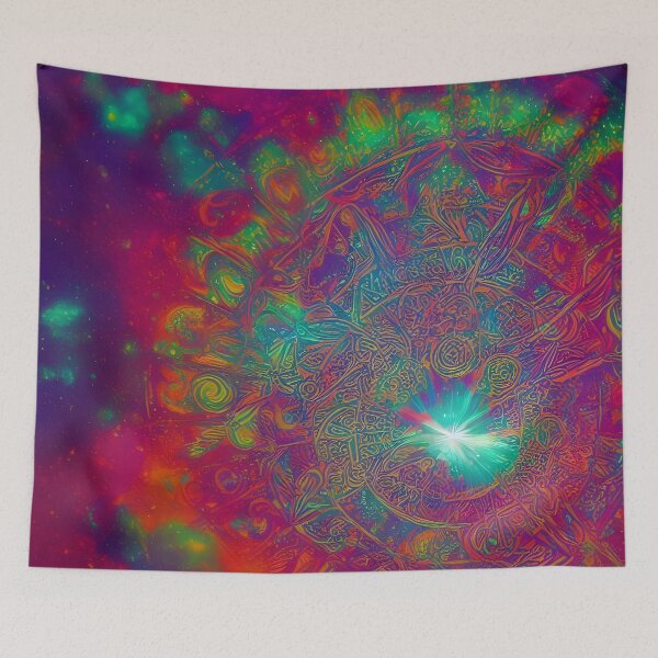 Item preview, psychedelic cosmic mandala #3 designed and sold by HappyDaze55.