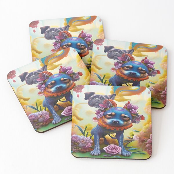 Item preview, Colorful Abstraction Pets Dog Puppy Love Spectacular Doglove designed and sold by ValleyDream.