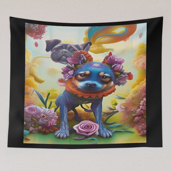 Item preview, Colorful Abstraction Pets Dog Puppy Love Spectacular Doglove designed and sold by ValleyDream.