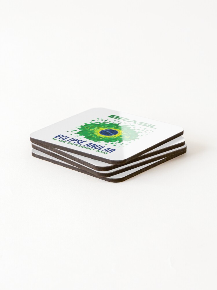 Thumbnail 4 of 5, Coasters (Set of 4), Brazil Annular Eclipse 2023 designed and sold by Eclipse2024.