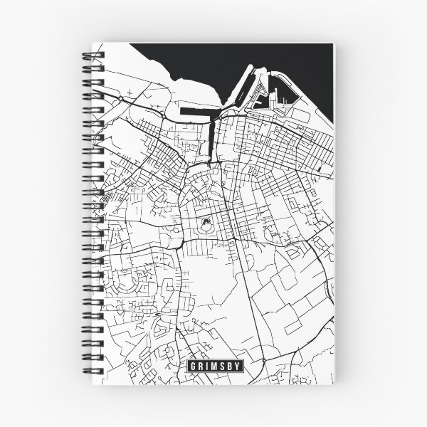 Item preview, Grimsby, England Street Map designed and sold by InkistPrints.