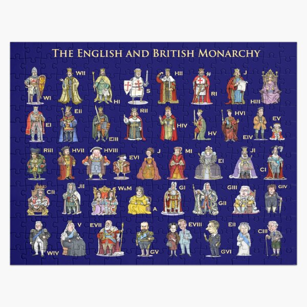 British and English Monarchy Placemat Jigsaw Puzzle
