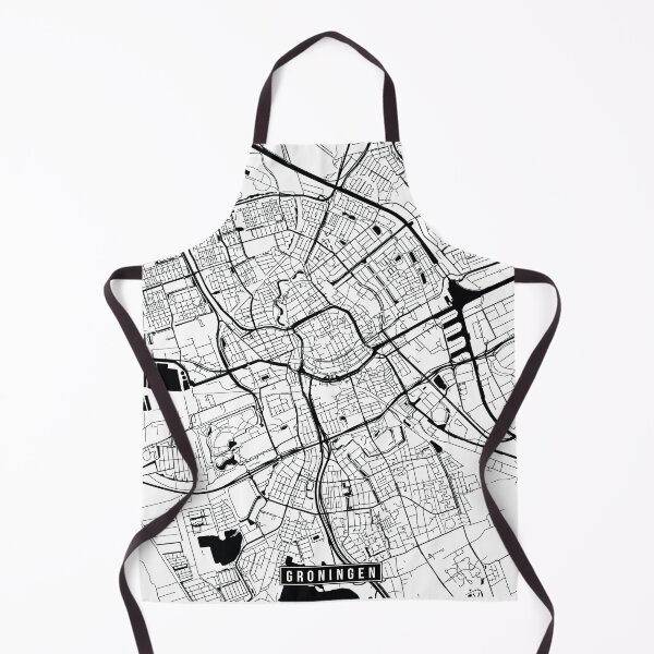 Item preview, Groningen, Netherlands Street Map designed and sold by InkistPrints.