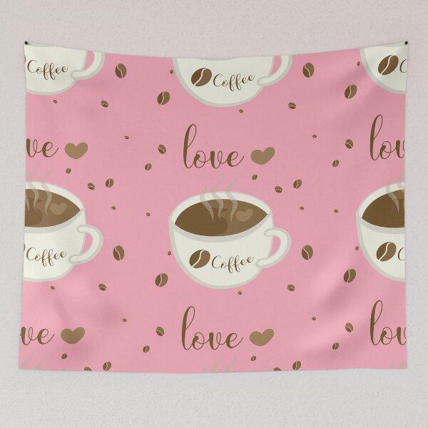 Item preview, cup of coffee in pink designed and sold by yessebel.