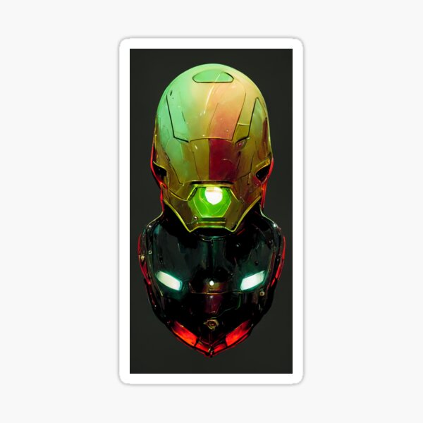 Futuristischer Kopfschmuck Sticker