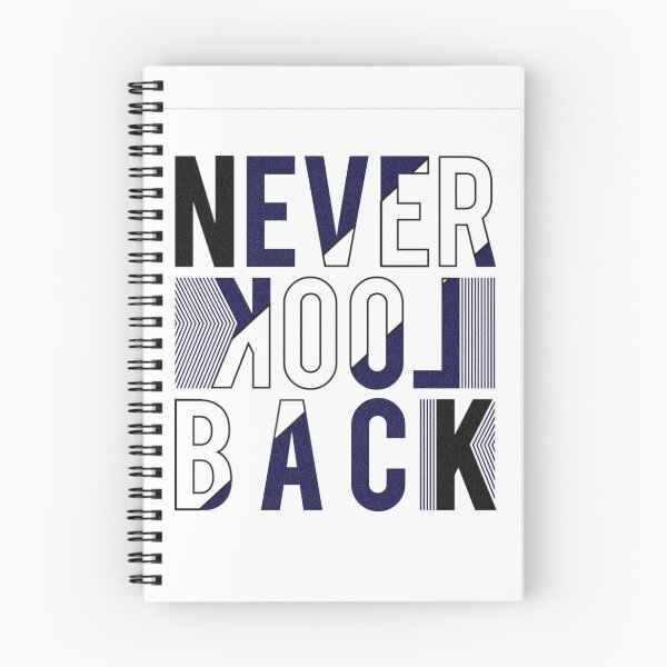 Item preview, 'Never Look Back' Motivational Quote Typography Design designed and sold by deepakrode7.