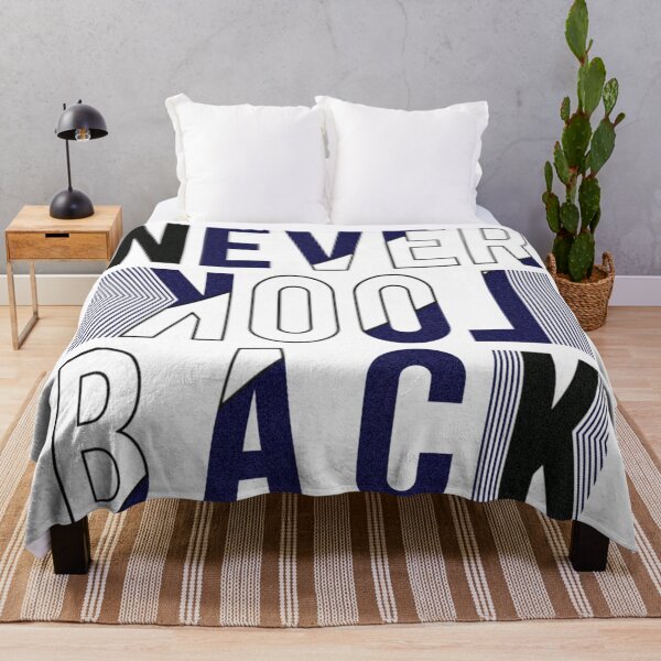 Item preview, 'Never Look Back' Motivational Quote Typography Design designed and sold by deepakrode7.