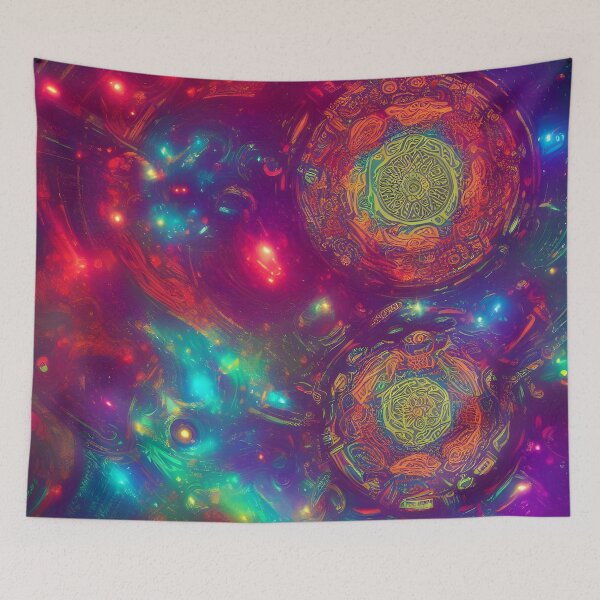 Item preview, psychedelic cosmic mandala #2 designed and sold by HappyDaze55.