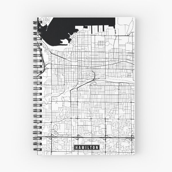 Item preview, Hamilton, Canada Street Map designed and sold by InkistPrints.