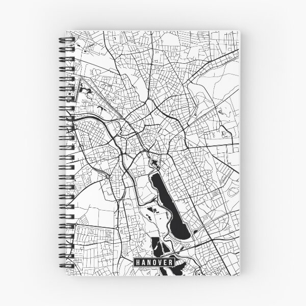 Item preview, Hanover, Germany Street Map designed and sold by InkistPrints.