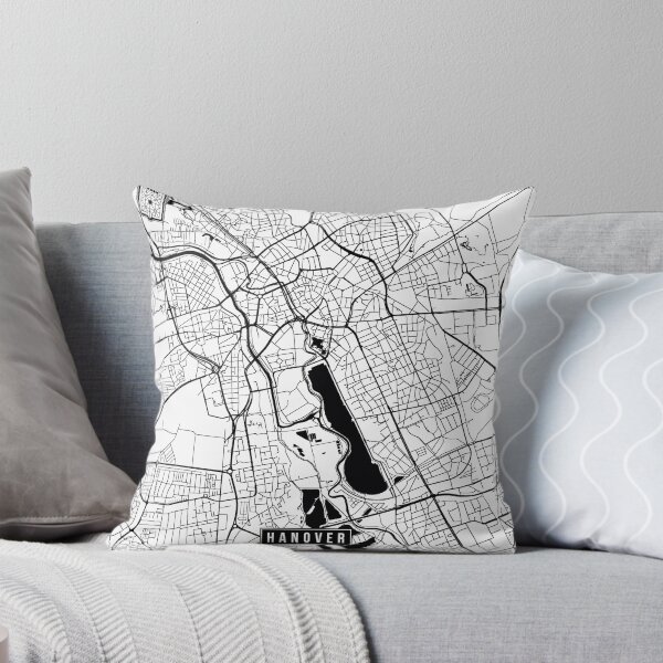 Item preview, Hanover, Germany Street Map designed and sold by InkistPrints.