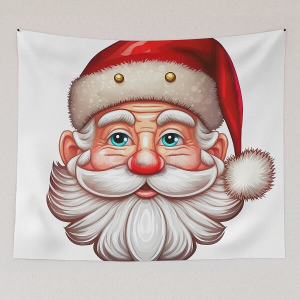 Item preview, Cute Santa Claus Face designed and sold by GummywormDesign.
