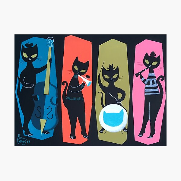 Item preview, Jazz Cats designed and sold by elgatogomez.