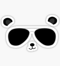 Badass Aviator Panda Sticker