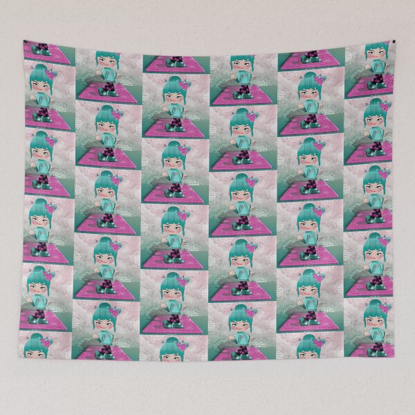 Item preview, Minty sakurasan designed and sold by Sonia Jones Art.
