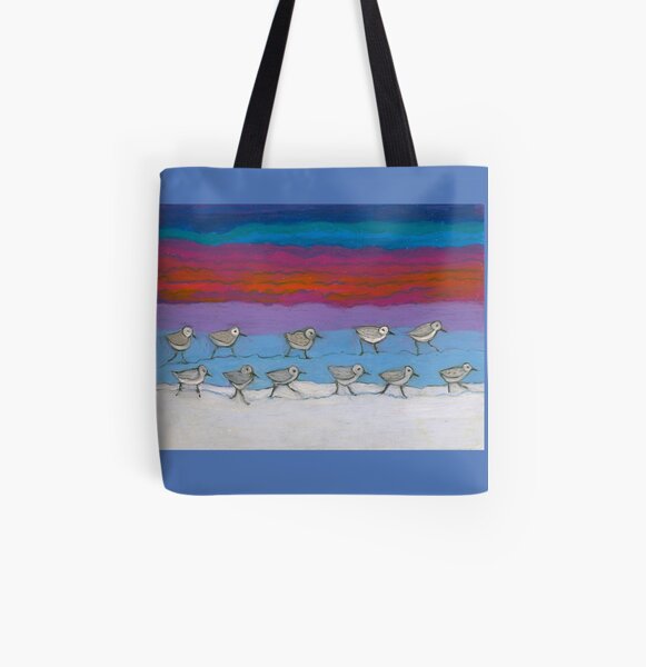 Eleven Pipers Piping All Over Print Tote Bag