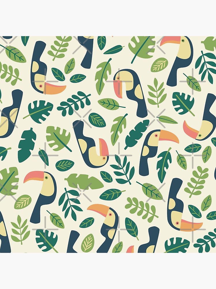 Thumbnail 4 of 4, Pillow, Toucans designed and sold by makuc.