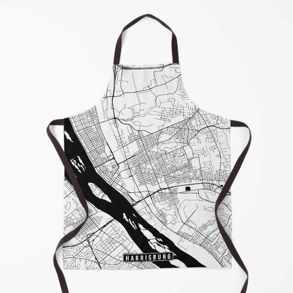 Item preview, Harrisburg, Pennsylvania Street Map designed and sold by InkistPrints.