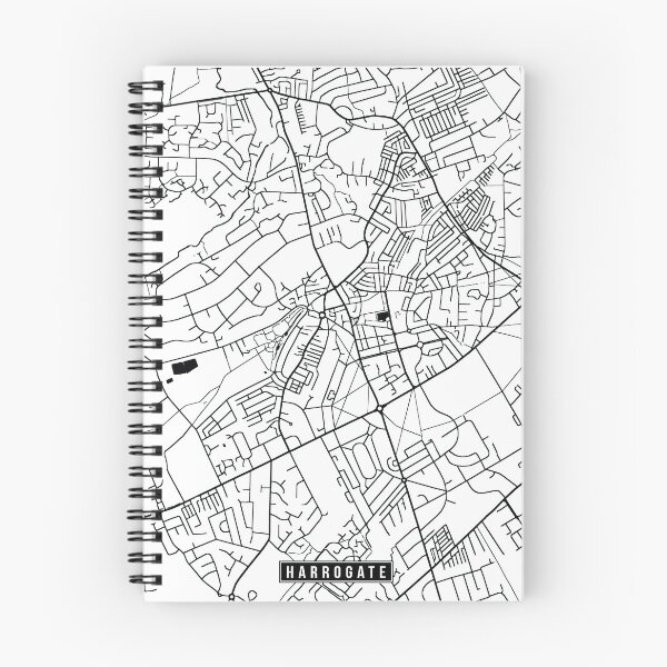Item preview, Harrogate, England Street Map designed and sold by InkistPrints.