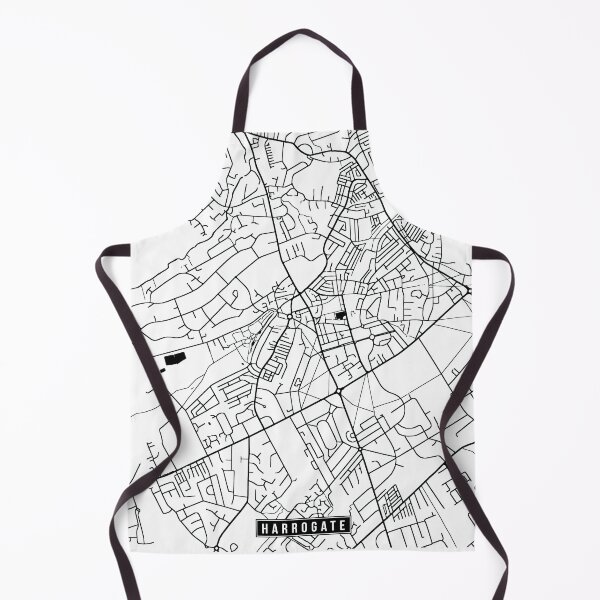 Item preview, Harrogate, England Street Map designed and sold by InkistPrints.