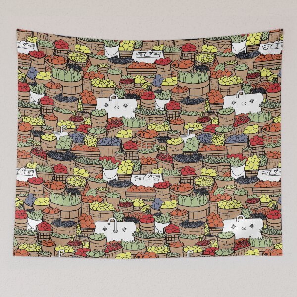 Item preview, Produce Wash - Summer Brights designed and sold by LochNestFarm.