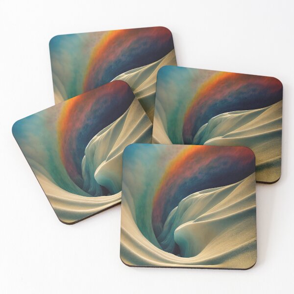 Item preview, Curve Cavern - Surreal Sand Rock and Rainbow designed and sold by MerchFever.
