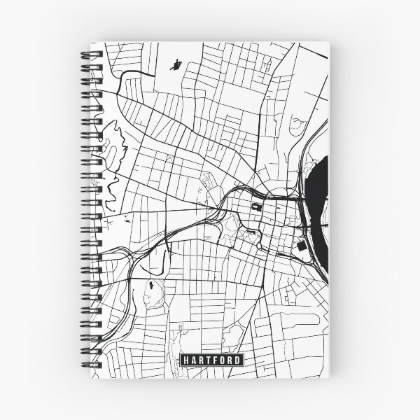 Item preview, Hartford, Connecticut Street Map designed and sold by InkistPrints.