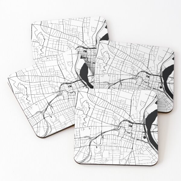 Item preview, Hartford, Connecticut Street Map designed and sold by InkistPrints.