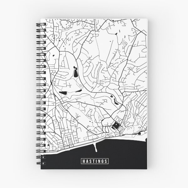 Item preview, Hastings, England Street Map designed and sold by InkistPrints.