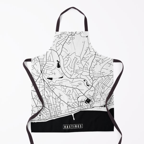 Item preview, Hastings, England Street Map designed and sold by InkistPrints.