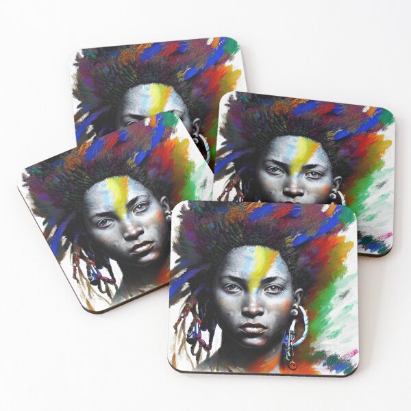Item preview, Azila Beautiful African Woman Art Print designed and sold by artsyhands254.