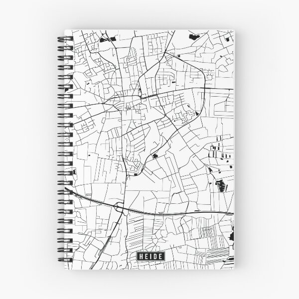 Item preview, Heide, Germany Street Map designed and sold by InkistPrints.
