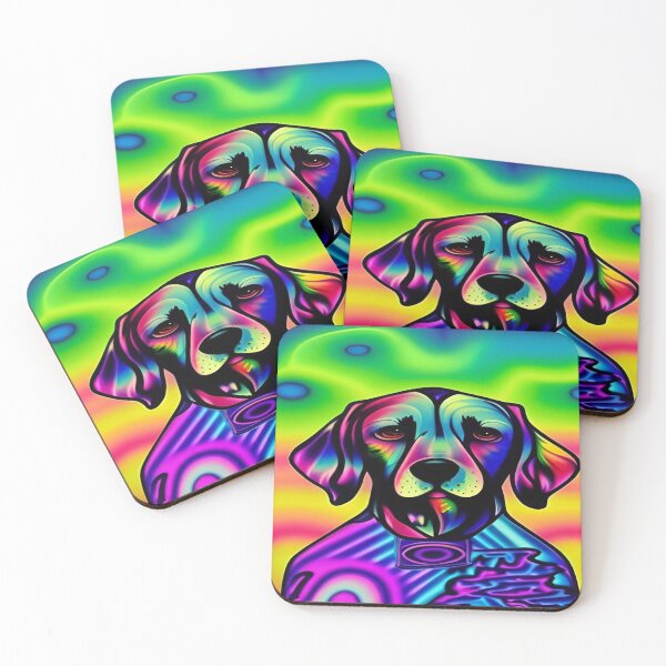 Item preview, Rainbow Doggy Abstraction Pets Dog Puppy Love Spectacular Doglove designed and sold by ValleyDream.