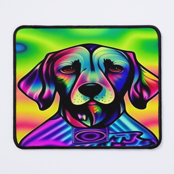 Item preview, Rainbow Doggy Abstraction Pets Dog Puppy Love Spectacular Doglove designed and sold by ValleyDream.