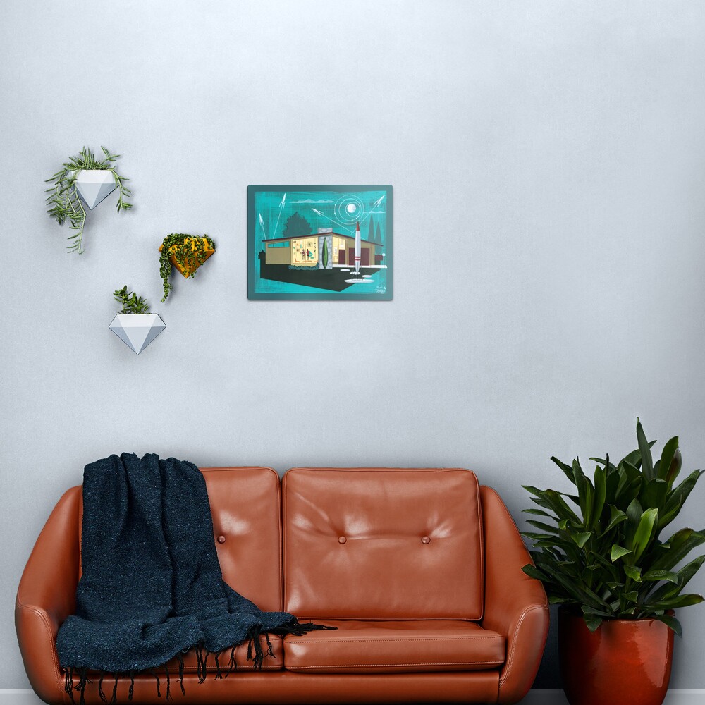 Rocket home Metal Print