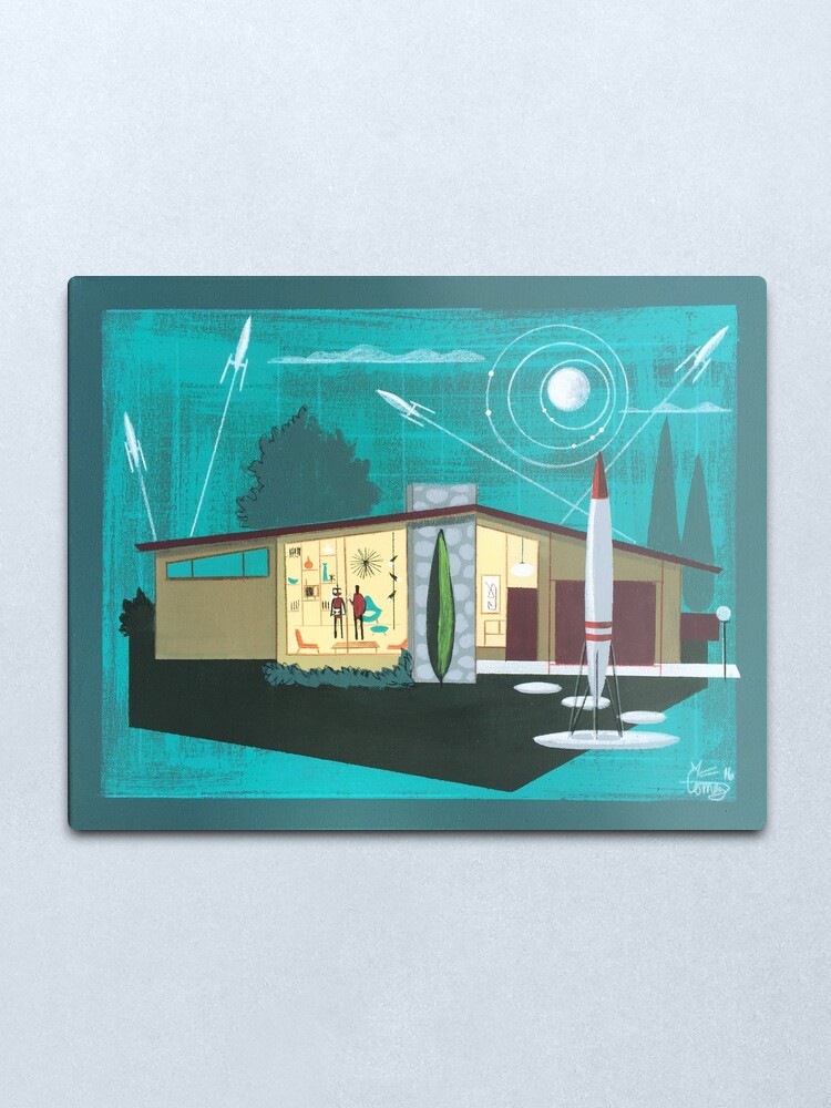 Alternate view of Rocket home Metal Print