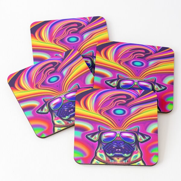 Item preview, Rainbow Doggy Abstraction Pets Dog Puppy Love Spectacular Doglove designed and sold by ValleyDream.