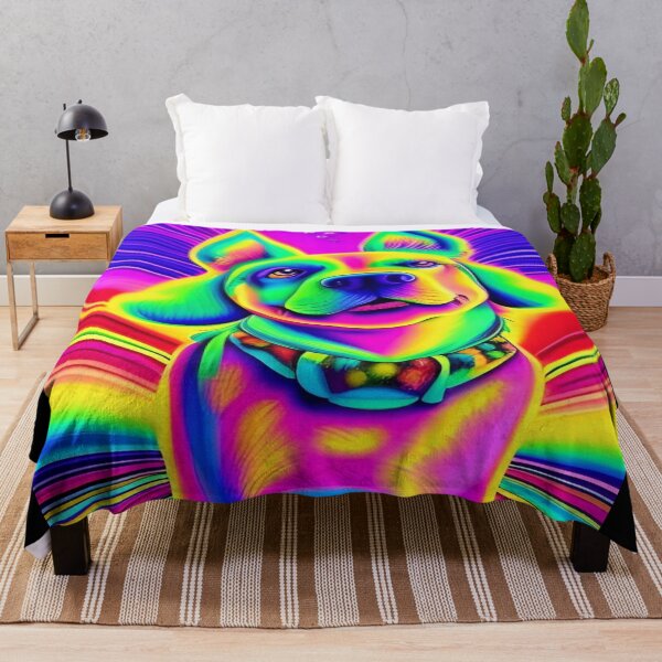 Item preview, Rainbow Doggy Abstraction Pets Dog Puppy Love Spectacular Doglove designed and sold by ValleyDream.
