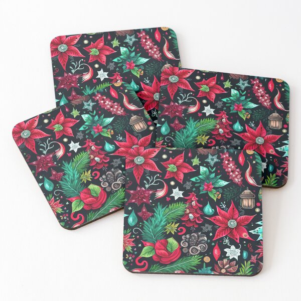 Item preview, Christmas floral design for christmas t-shirts designed and sold by XmasPatterns.