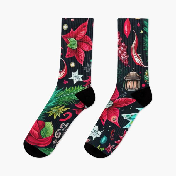 Item preview, Christmas floral design for christmas t-shirts designed and sold by XmasPatterns.