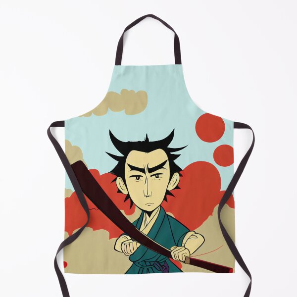 Item preview, Funny Samurai Warior design inspired by Anime Cartoon Style designed and sold by KOTOdesign.