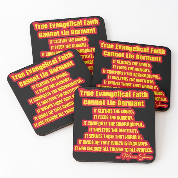 Item preview, True Evangelical Faith - Menno Simons Quote designed and sold by midofeverywhere.