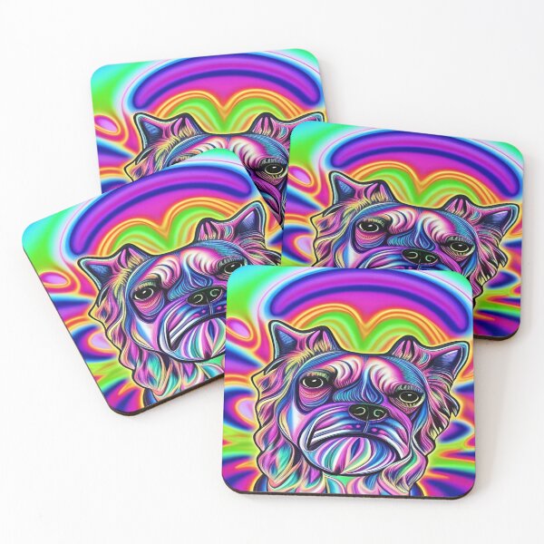 Item preview, Rainbow Doggy Abstraction Pets Dog Puppy Love Spectacular Doglove designed and sold by ValleyDream.