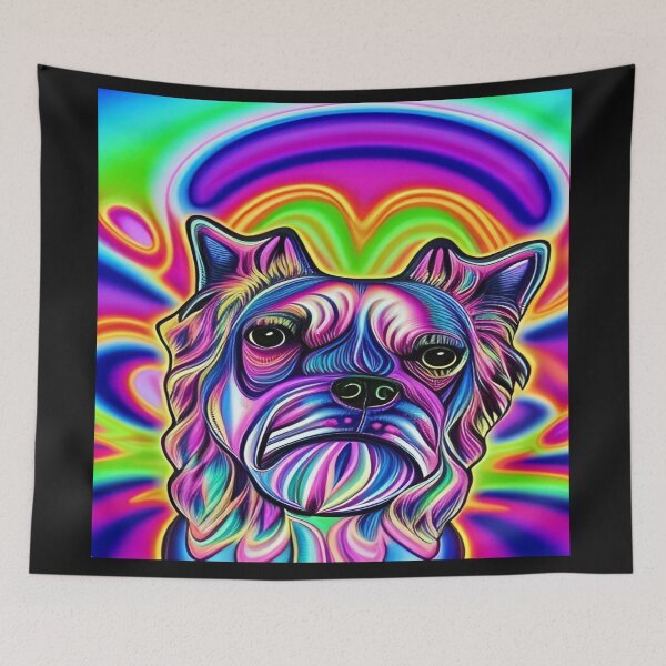 Item preview, Rainbow Doggy Abstraction Pets Dog Puppy Love Spectacular Doglove designed and sold by ValleyDream.
