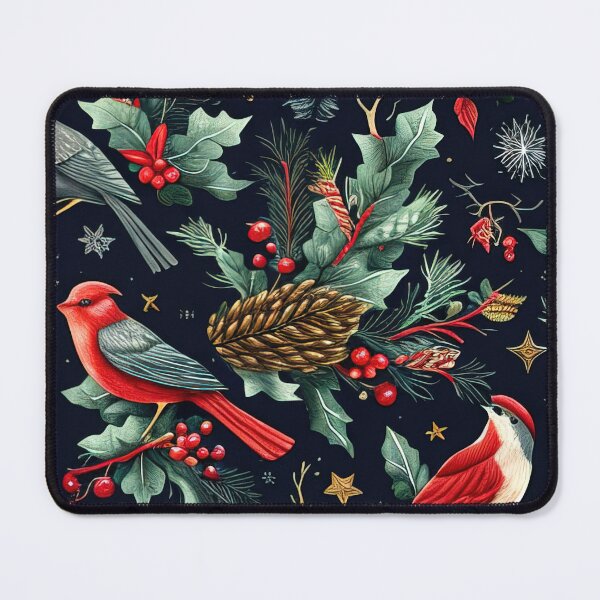 Item preview, Christmas bird pattern design designed and sold by XmasPatterns.